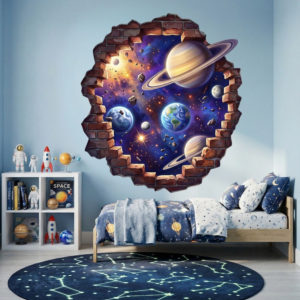 Stickers for Kids: Wall Break Universe Planets