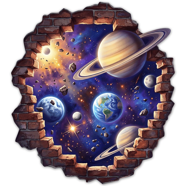 Stickers for Kids: Wall Break Universe Planets