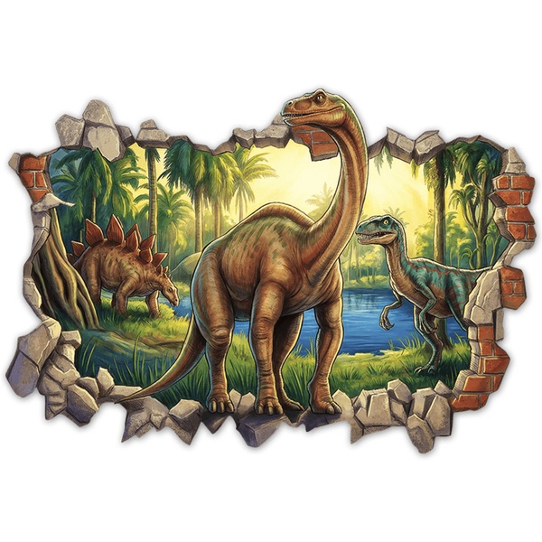 Stickers for Kids: Wall Break Age of Dinosaurs