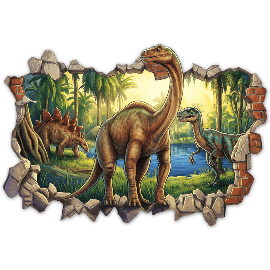 Stickers for Kids: Wall Break Age of Dinosaurs