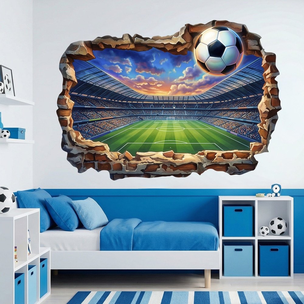 Wall Stickers: Wall Break Football Stadium