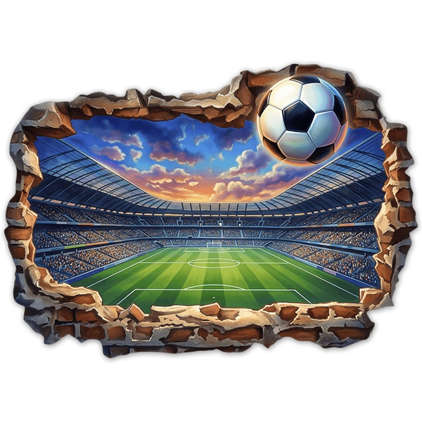 Wall Stickers: Wall Break Football Stadium