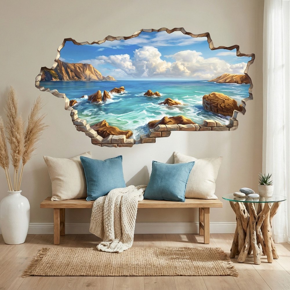 Wall Stickers: Wall Break Wild Coast