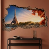 Wall Stickers: Wall Hole Paris at Sunset 10