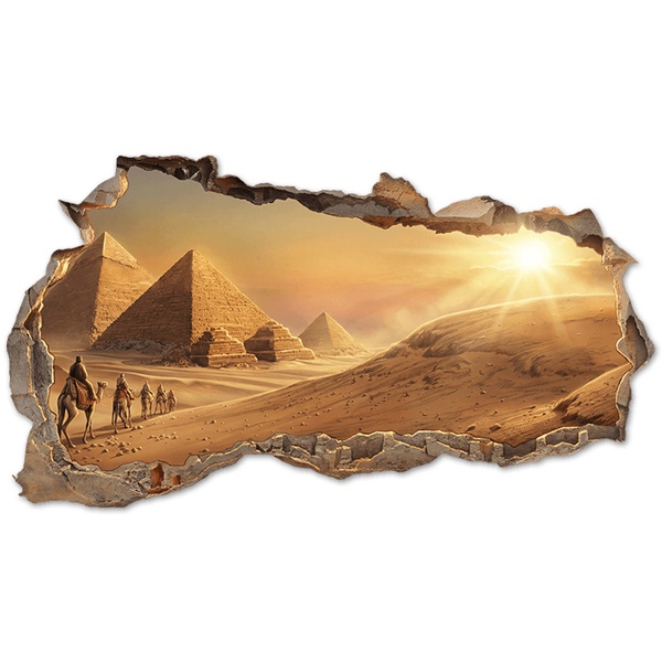 Wall Stickers: Wall Hole Pyramids of Egypt