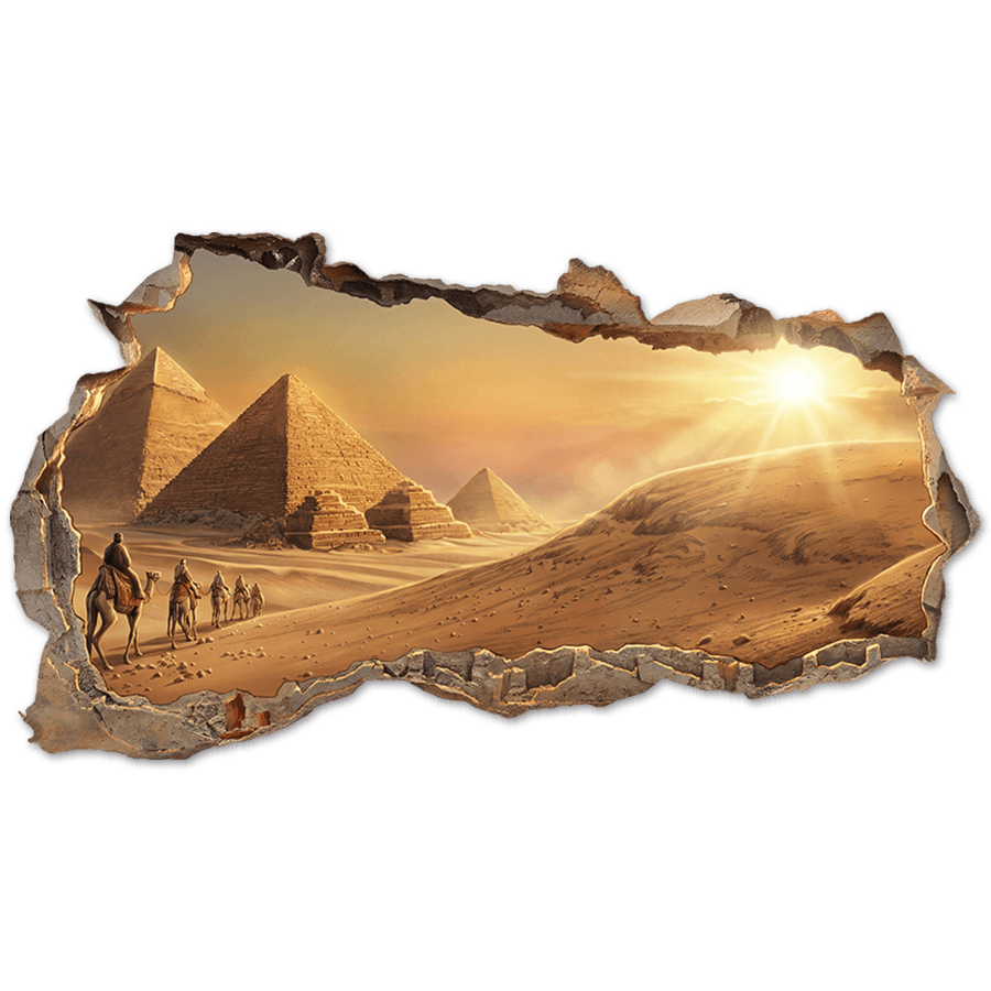 Wall Stickers: Wall Hole Pyramids of Egypt