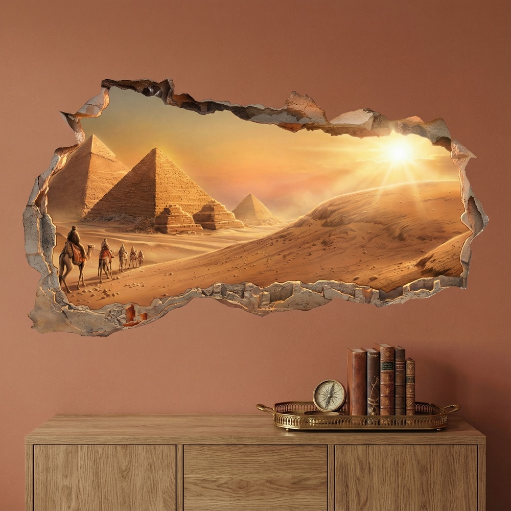 Wall Stickers: Wall Hole Pyramids of Egypt