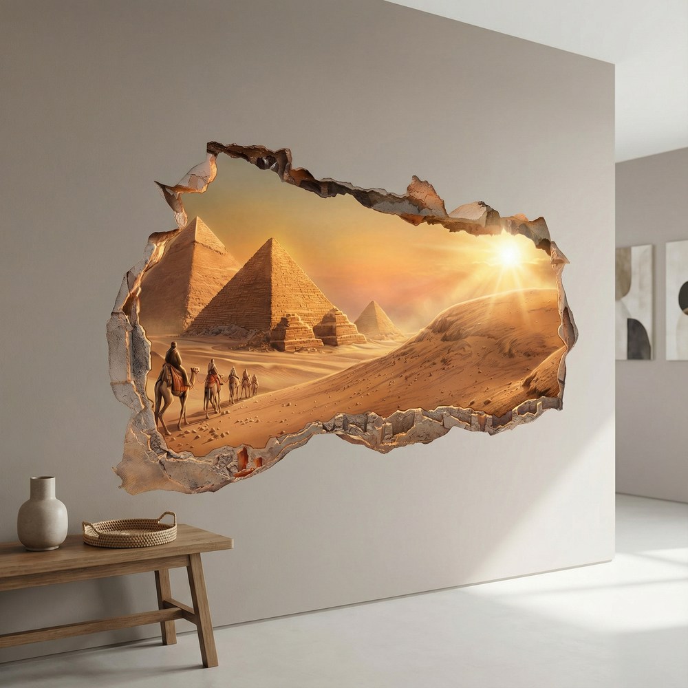 Wall Stickers: Wall Hole Pyramids of Egypt