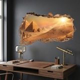 Wall Stickers: Wall Hole Egyptian Pyramids 9