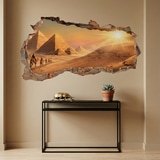 Wall Stickers: Wall Hole Egyptian Pyramids 11