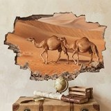 Wall Stickers: Wall Hole Camels in the Desert 7