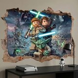 Stickers for Kids: Wall Hole Lego Star Wars Jedi Masters 7