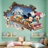 Stickers for Kids: Wall Hole Mickey Mouse Friends Roller Coaster 10