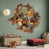Stickers for Kids: Wall Hole Lego Ninjago Heroes 3