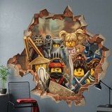 Stickers for Kids: Wall Hole Lego Ninjago Heroes 9