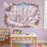 Stickers for Kids: Wall Hole Fairy, Castle and Unicorn 8