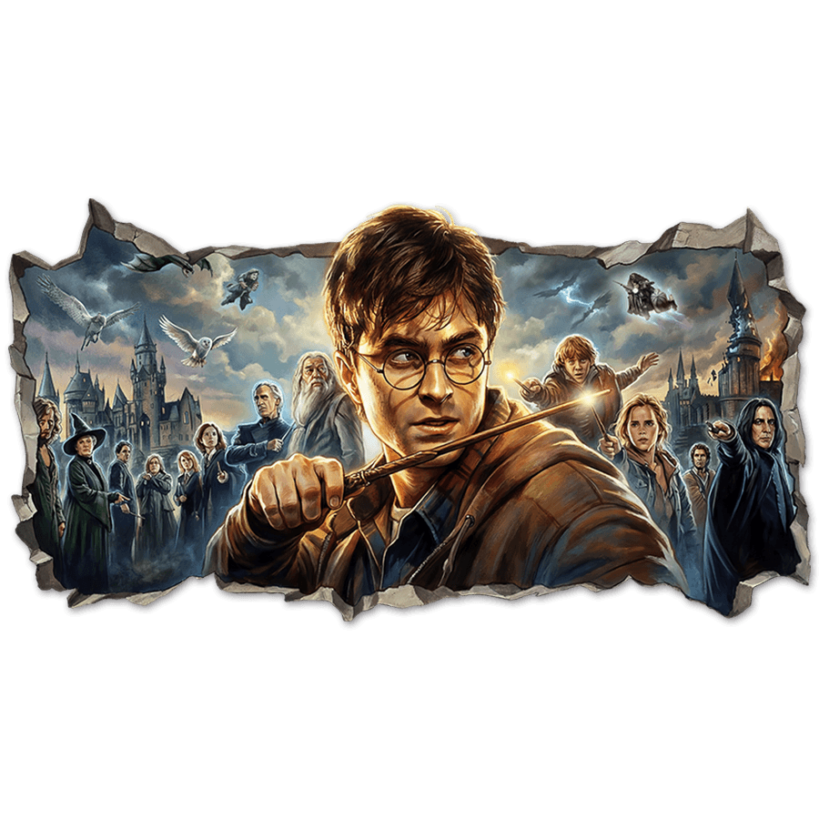 Wall Stickers: Wall Hole Harry Potter Magic World