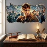 Wall Stickers: Wall Hole Harry Potter Magic World 3