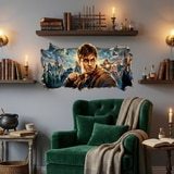 Wall Stickers: Wall Hole Harry Potter Magic World 5