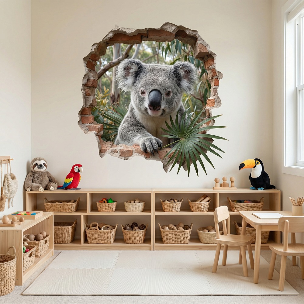 Wall Stickers: Wall Hole Koala