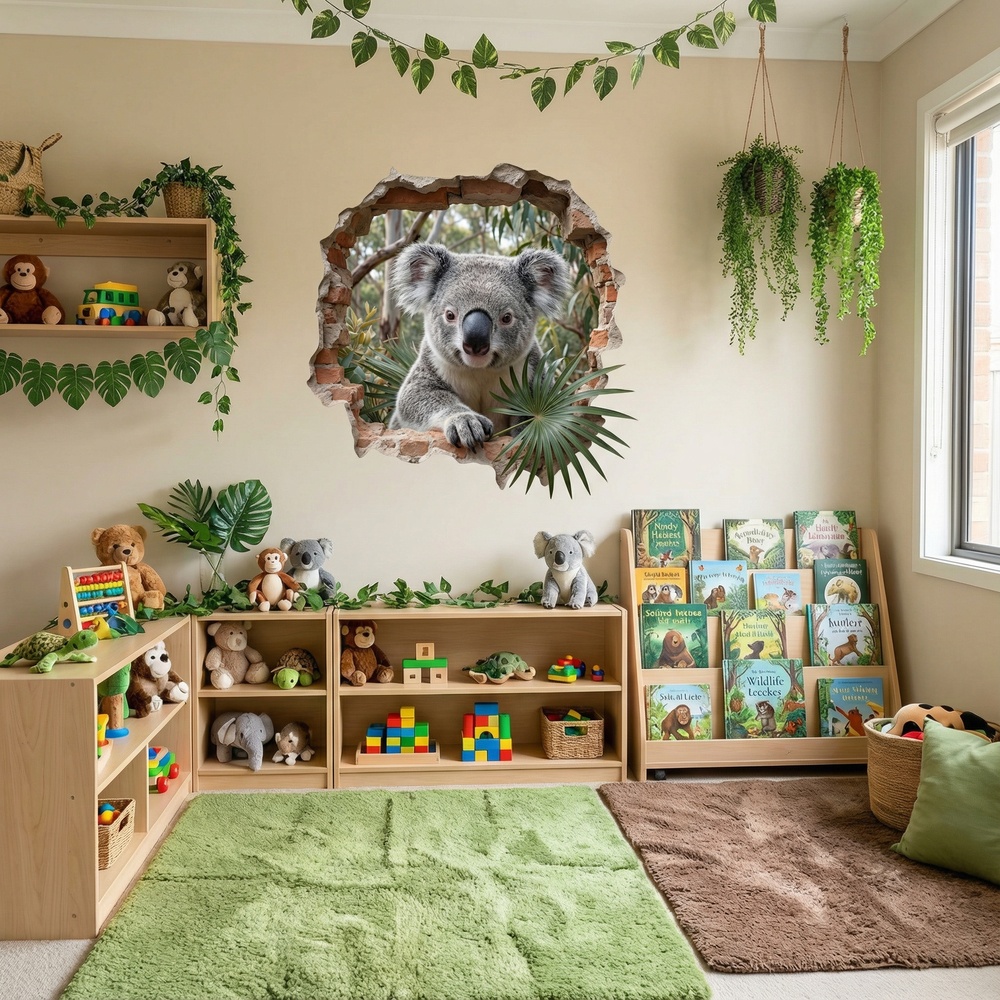 Wall Stickers: Wall Hole Koala