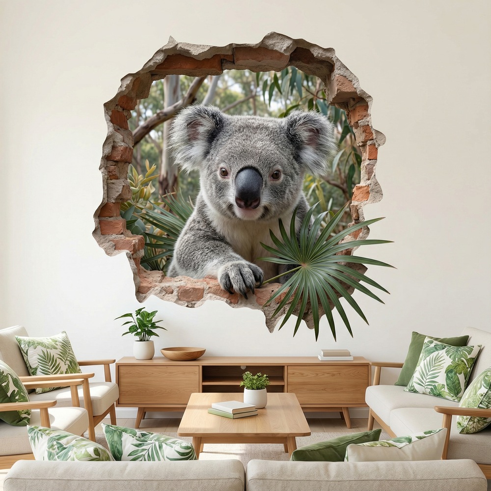 Wall Stickers: Wall Hole Koala