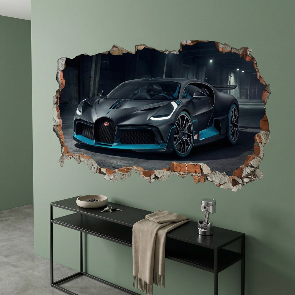 Wall Stickers: Wall Hole Bugatti Divo