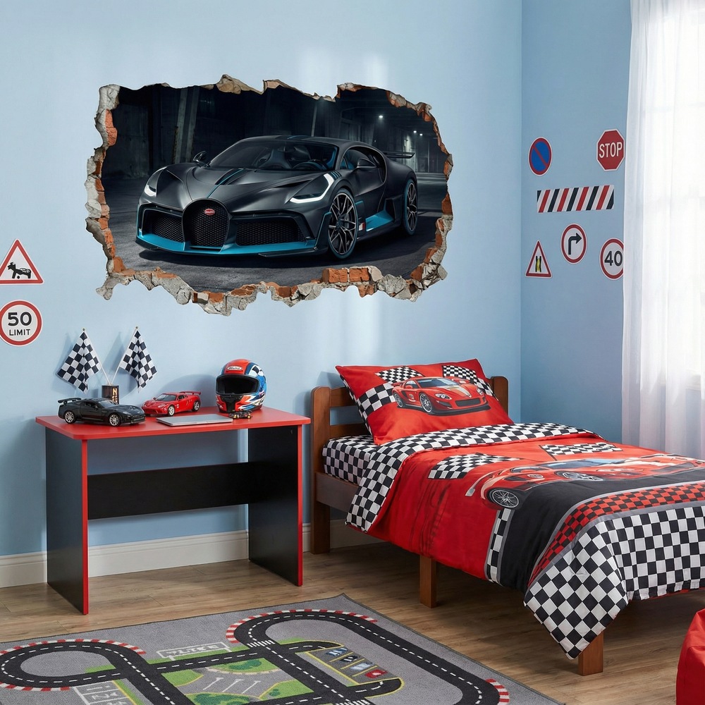 Wall Stickers: Wall Hole Bugatti Divo