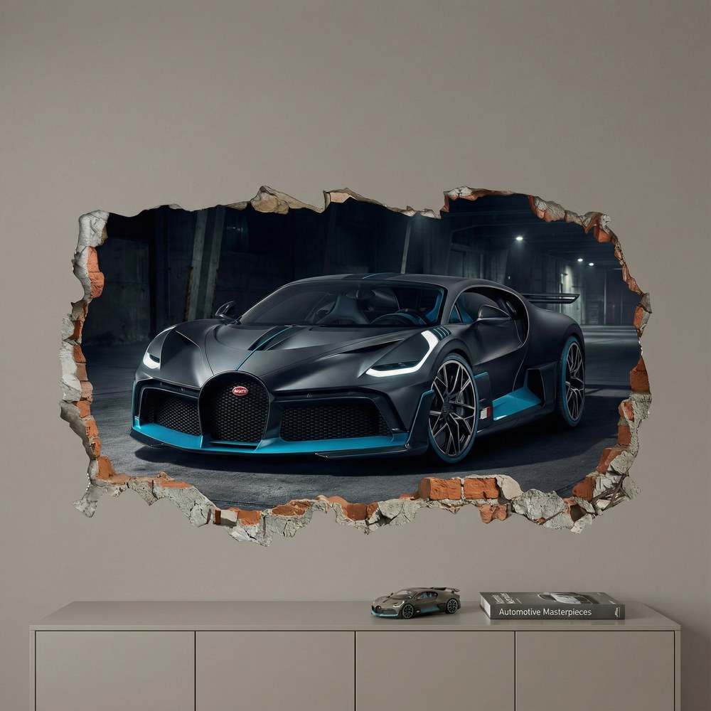 Wall Stickers: Wall Hole Bugatti Divo