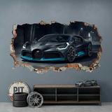 Wall Stickers: Wall Hole Bugatti Divo 8