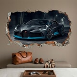 Wall Stickers: Wall Hole Bugatti Divo 9