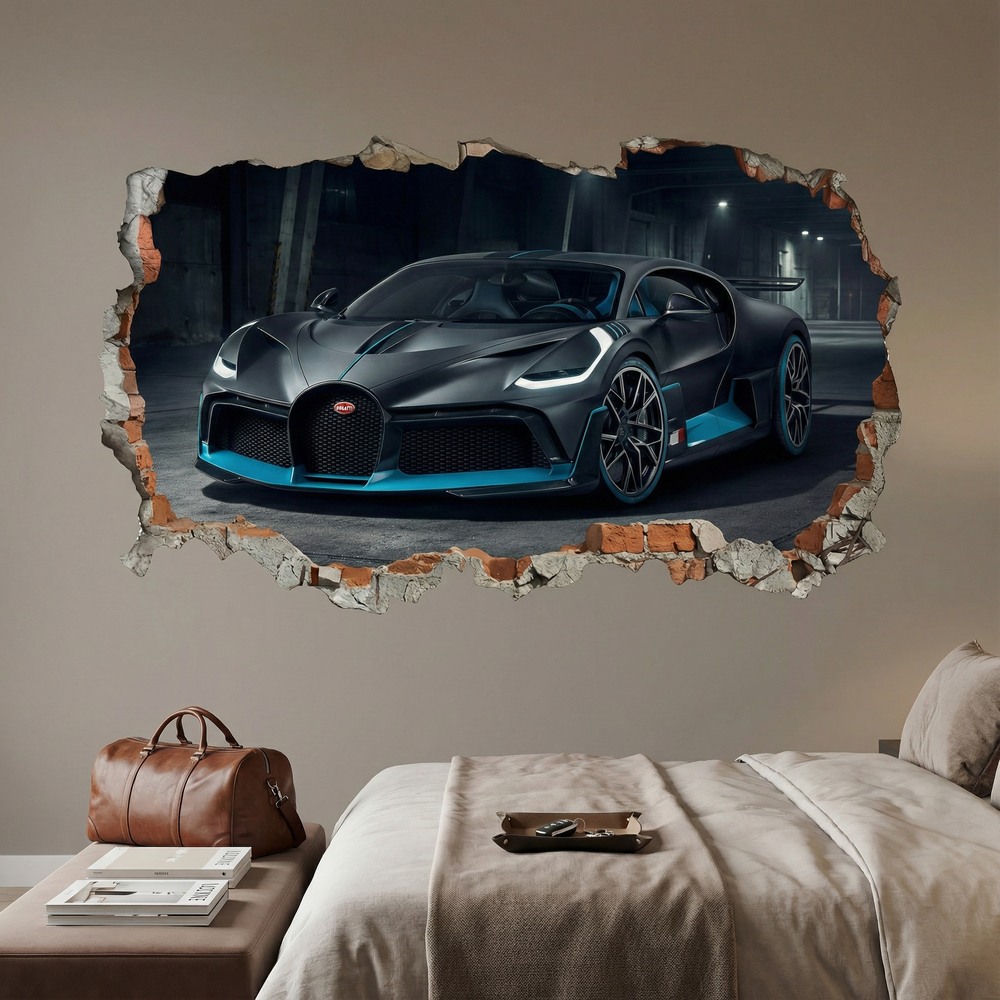 Wall Stickers: Wall Hole Bugatti Divo