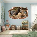 Wall Stickers: Wall Hole Ducklings 5