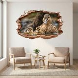 Wall Stickers: Wall Hole Ducklings 10