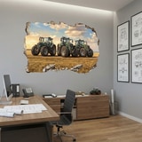 Wall Stickers: Wall Hole Field Tractors 4