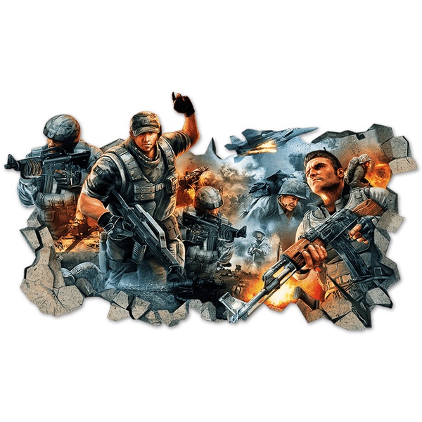 Wall Stickers: Wall Hole Shooter Video Game Gamer