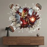 Stickers for Kids: Iron Man Energy Wall Hole 4