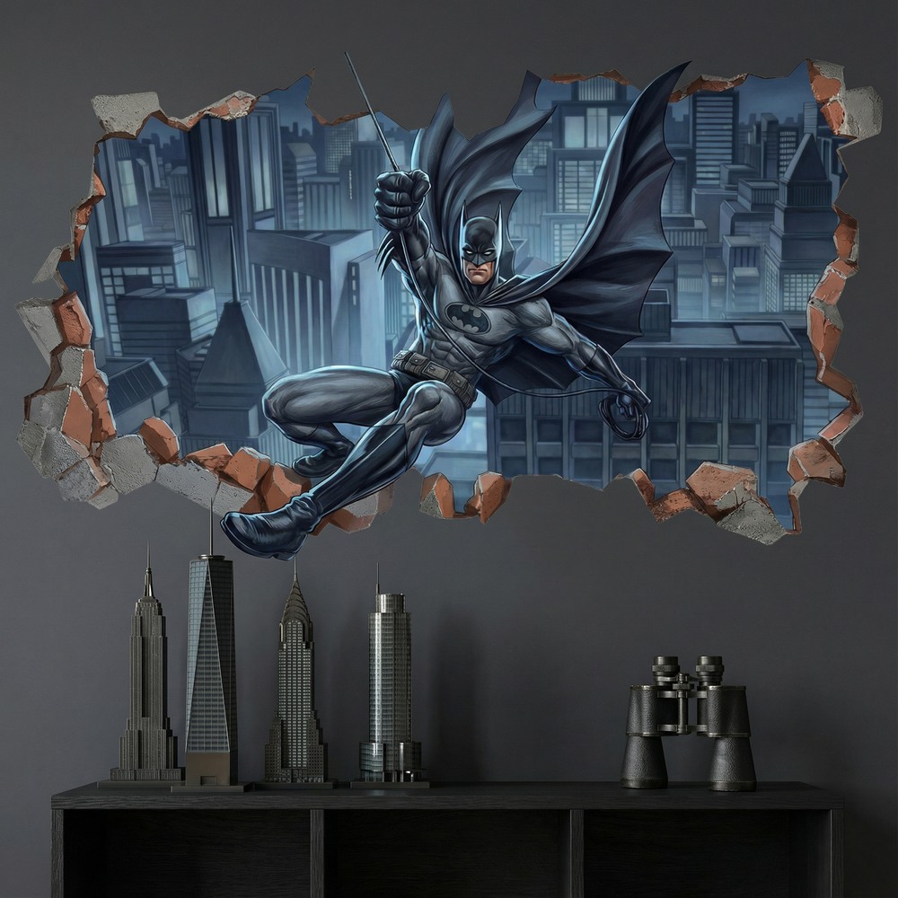 Wall Stickers: Batman Justice Wall Hole