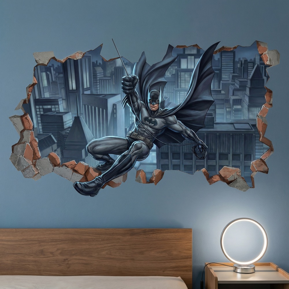 Wall Stickers: Batman Justice Wall Hole