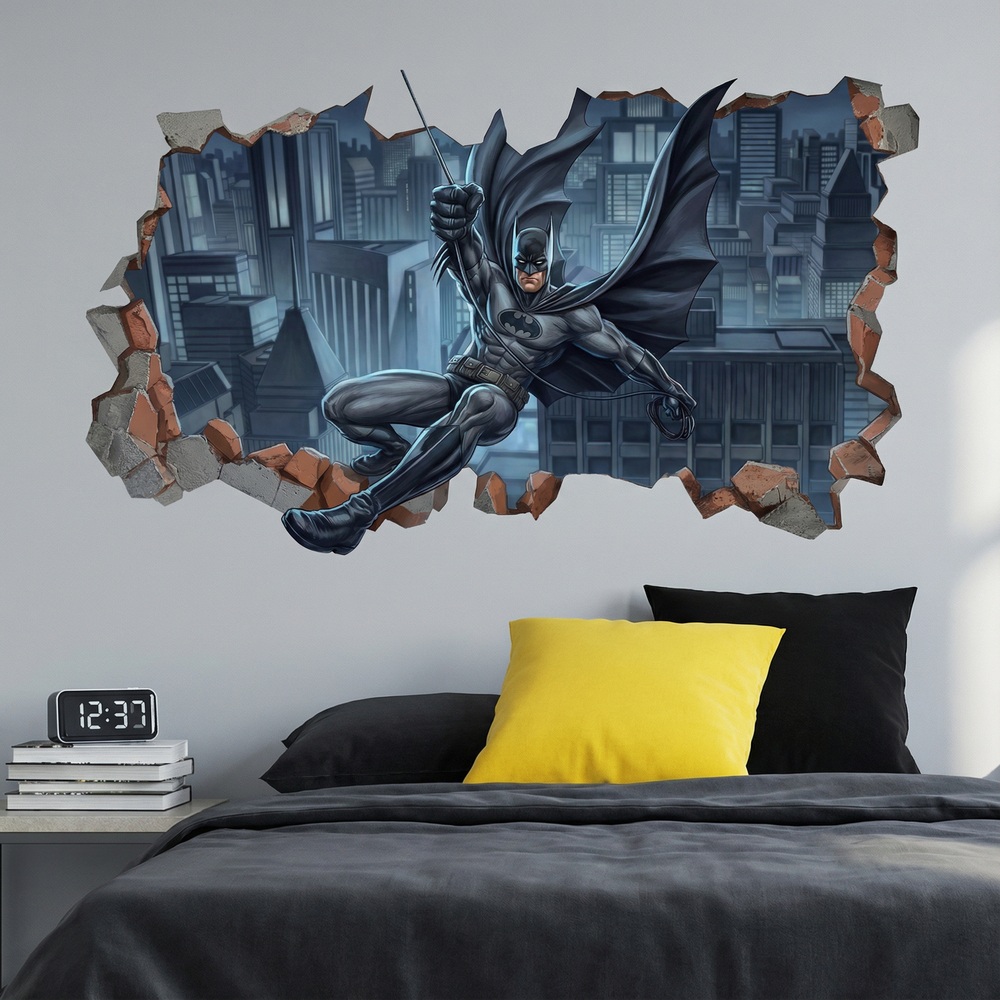 Wall Stickers: Batman Justice Wall Hole