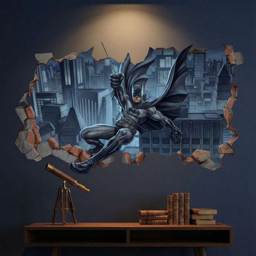 Wall Stickers: Batman Justice Wall Hole