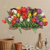 Wall Stickers: Eternal Tulips Wall Hole 8