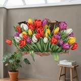 Wall Stickers: Eternal Tulips Wall Hole 9