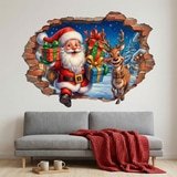 Wall Stickers: Christmas Magic Wall Hole 4