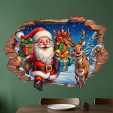 Wall Stickers: Christmas Magic Wall Hole 6