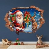 Wall Stickers: Christmas Magic Wall Hole 8