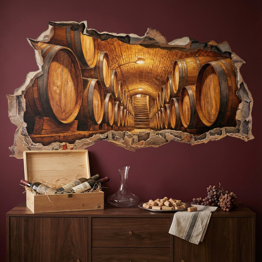 Wall Stickers: Wall Hole Dinosaurs T-Rex in the Jungle