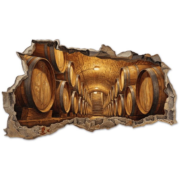 Wall Stickers: Legendary Wine Cellar Wall Hole
