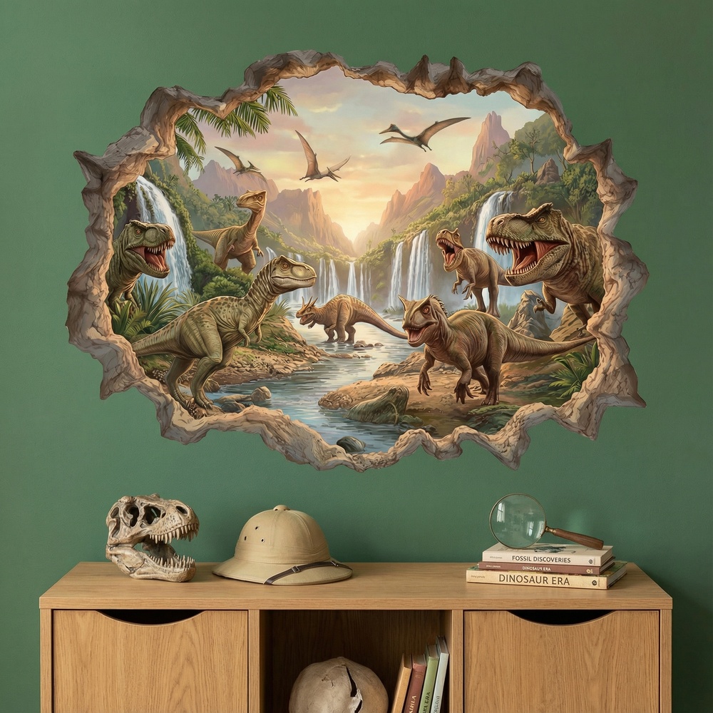 Stickers for Kids: Jurassic Kingdom Wall Hole