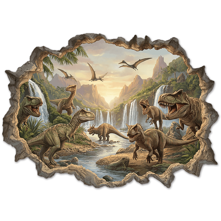 Stickers for Kids: Jurassic Kingdom Wall Hole